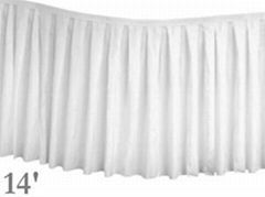 100% polyester table skirt