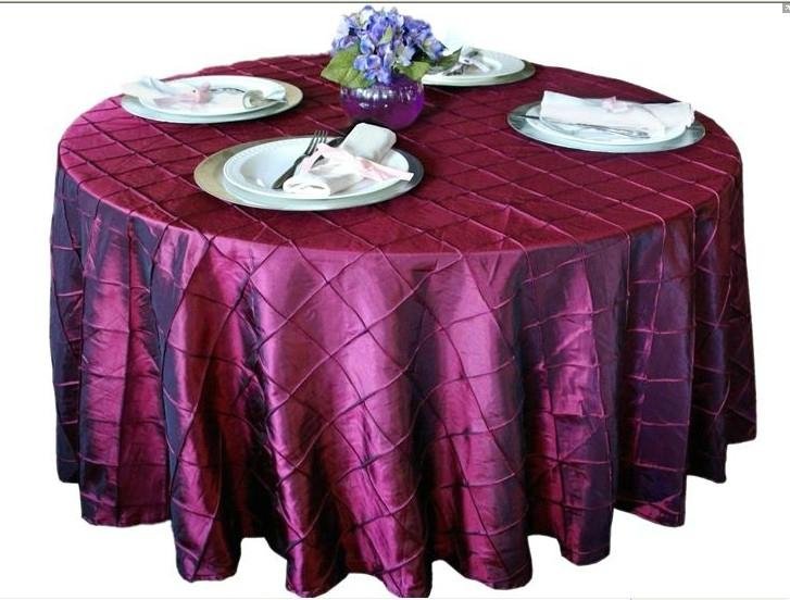 pintuck table cloth of  champagne 