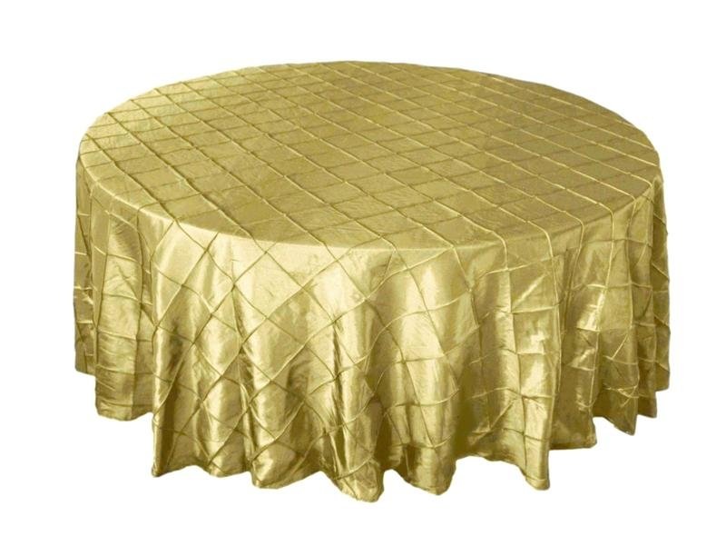 pintuck table cloth of  champagne  2