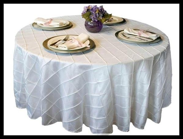 pintuck table cloth of  champagne  3