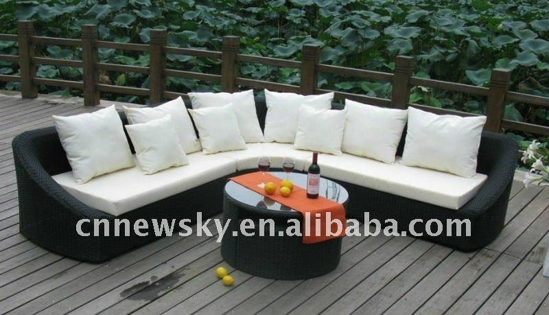 Outdoor rattan sofa set 1