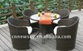 Garden rattan dining furniture set