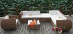 PE rattan/wicker outdoor sofa