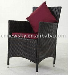 Garden rattan dining chair