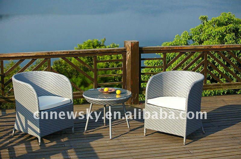 Outdoor rattan furniture