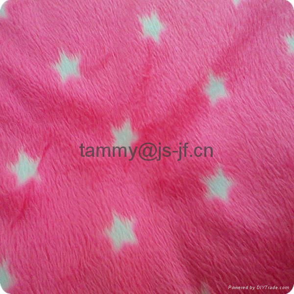 75D/144FFDY soft fleece with print 