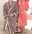 Flannel Dotted Robe for Couples 1