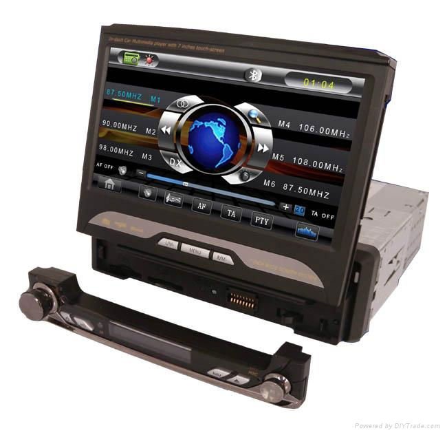 7inch 1DIN Universal  car dvd player navigation system 2