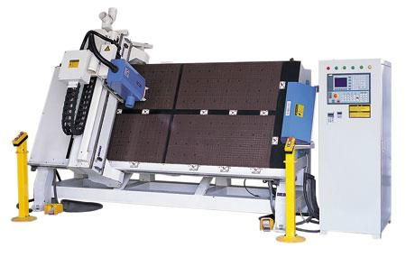 Automatic tool changing inclined vertical CNC engraving machine