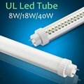 UL Approved 1200mm 18W T10 LED Tube with rotated end cap