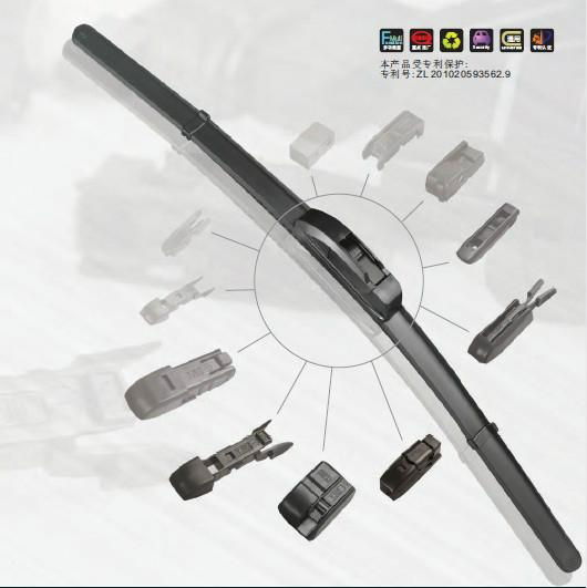 aero multifunctional boneless window wipers