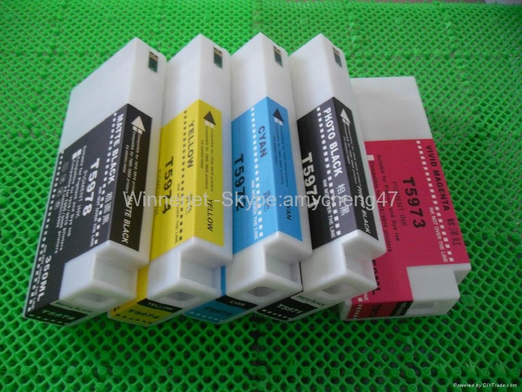 For Epson 9700 ink cartridge with resettable chips & Chip resetter 2