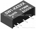 Fixed Input Output 1W dc dc converter