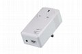 500Mbps passthrough powerline communication Ethernet adapter