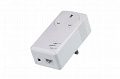 500Mbps passthrough powerline communication Ethernet adapter