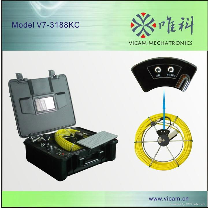 7" Screen Pipe Inspection Camera 