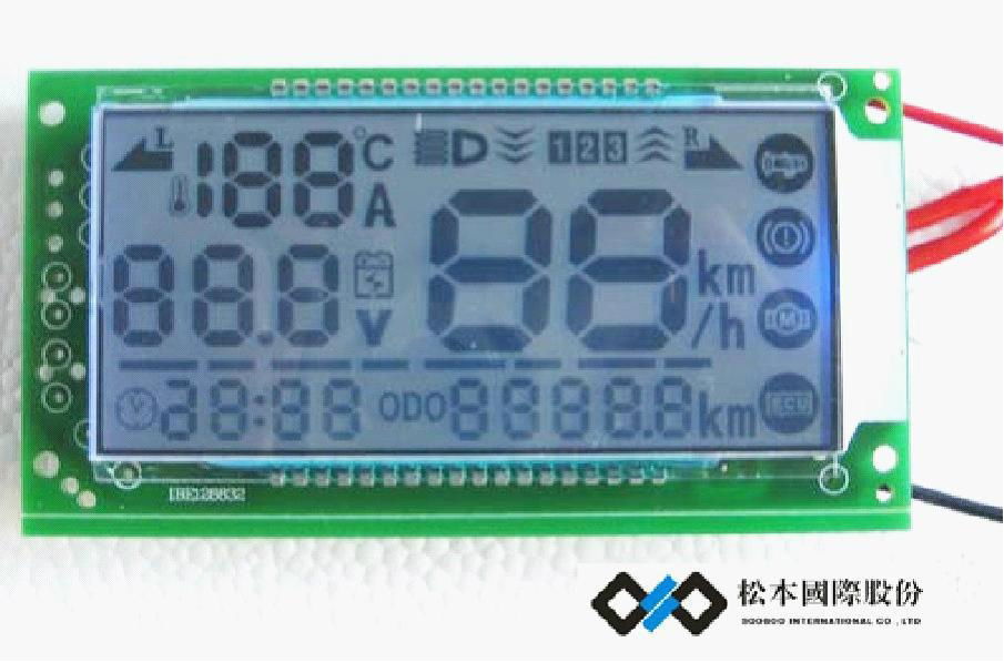 Custom LCD Screen Segment, LCD Module for Electric Motor Car Stopwatch 5