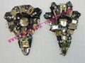 Ribbon Stitching crystal beads ornament for shoe handbag