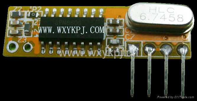 Super-heterodyne RF receiver/DC3.3~5.5V 6mA 315-433.92MHZ