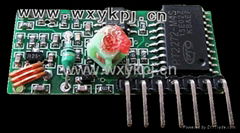 Super-regeneration SMD decoding receiver module 250MHz-450MHz