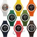   wholesale 2013 fashion silicon watches color watches