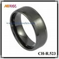 Comfort Fit Black Ceramic Rings