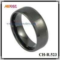 Comfort Fit Black Ceramic Rings