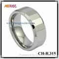 Tungsten Ring with  3  Diamonds 2