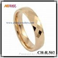 Gold plated tungsten ring-8mm 1