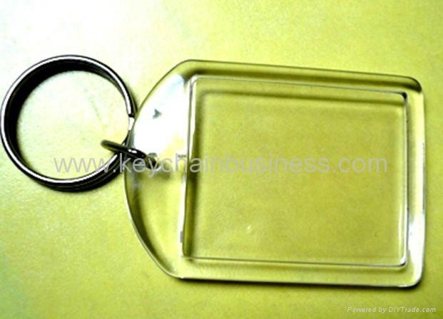 Blank Square Acrylic Keychain 12 4