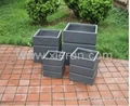 Line surface cube garden planter 4