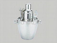 stainless steel ice bucket set