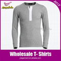 95 Cotton 5 Spandex Men Slim Fit Blank T Shirt 1