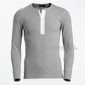 95 Cotton 5 Spandex Men Slim Fit Blank T Shirt 2