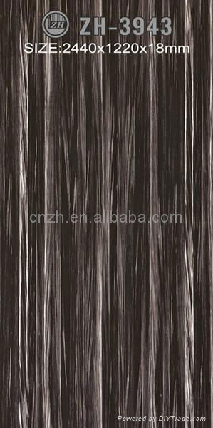 Hot selling UV high glossy wood grain board and UV MDF board for kitchen cabinet 4