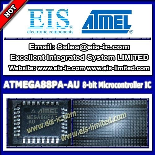  ATMEGA88PA-AU - ATMEL IC components  IC 8 bit Microcontroller MCU AVR 8KB FLASH 1