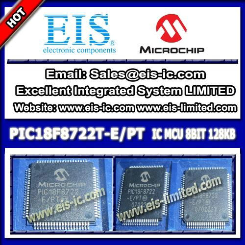 PIC18F8722T-E/PT - MICROCHIP IC components  IC 8-bit Microcontrollers MCU 128KB 