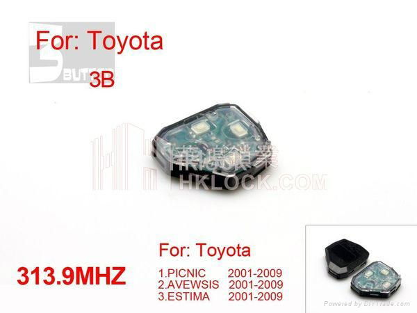 auto key for toyota camry remote 3 button smart key 313.9MHZ (2005-2009)