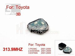 auto key for toyota camry remote 3 button smart key 313.9MHZ (2005-2009)