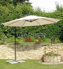 patio suspened umbrella