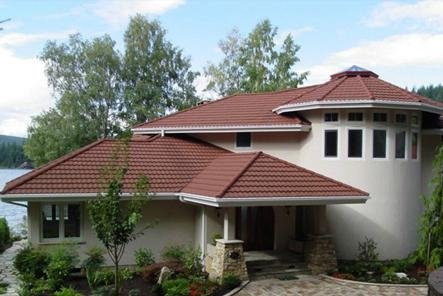 Stone coated metal roof tile- classical 7 waves