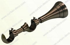 double curtain rod brackets