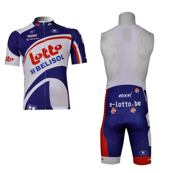 lotto mens cycling jersey and bib shorts