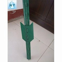 galvanized/pvc coated metal fence post