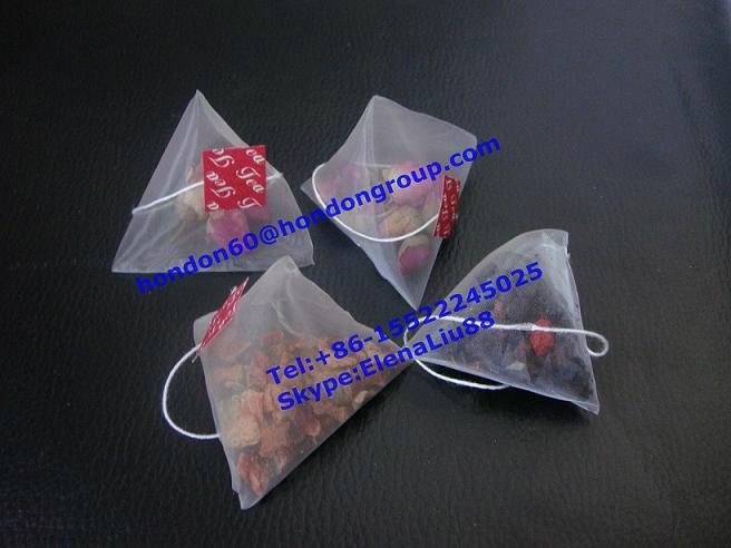 automatic nylon pyramid Honey Ginger tea bag machine DXDCH-10D +86-15522245025 2