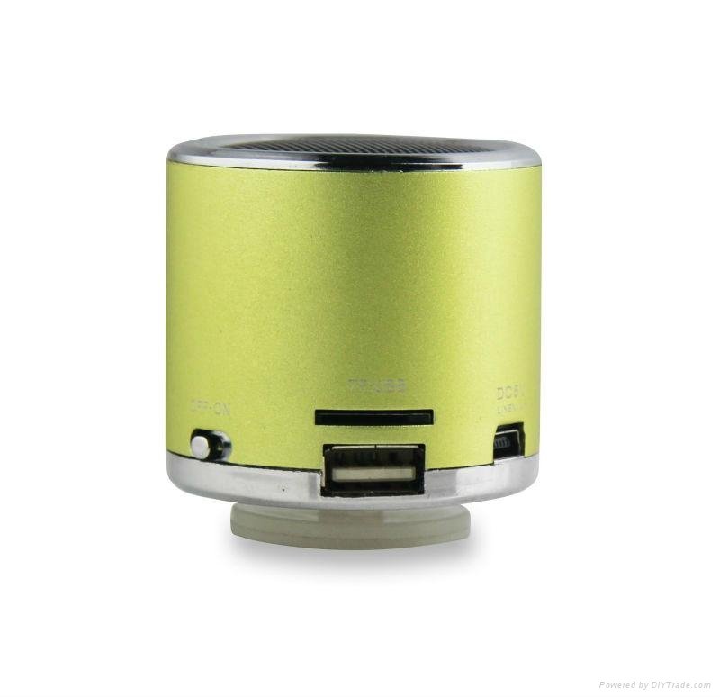 Cylinder Stereo Portable Speaker for MP4 Player