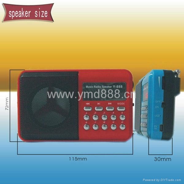 Hot New Colorful 2013 latest Digital Speaker MP3 Music Player 2