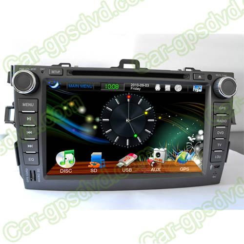 Car DVD GPS Navigation player for Toyota Corolla 2007- 2012 car 2