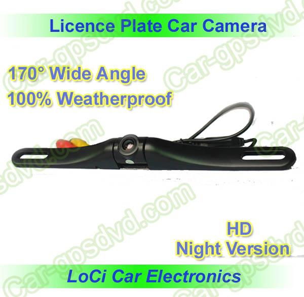 HD car licence plate waterproof color car rear view camera