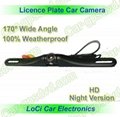 HD car licence plate waterproof color car rear view camera 1
